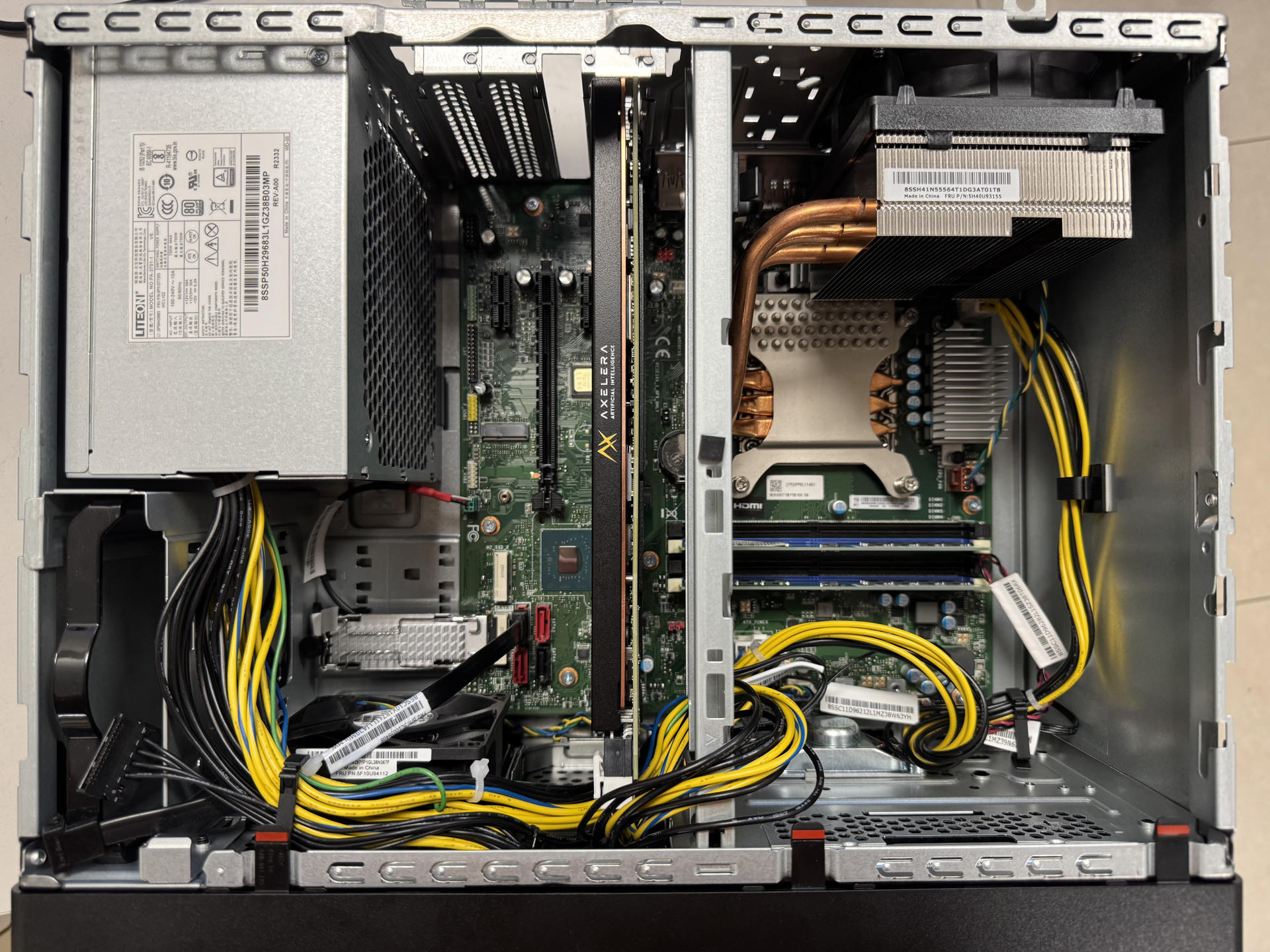 Lenovo P360 — Metis 4-chip card installation (3 of 4)