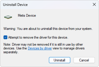 Remove Driver Checkbox